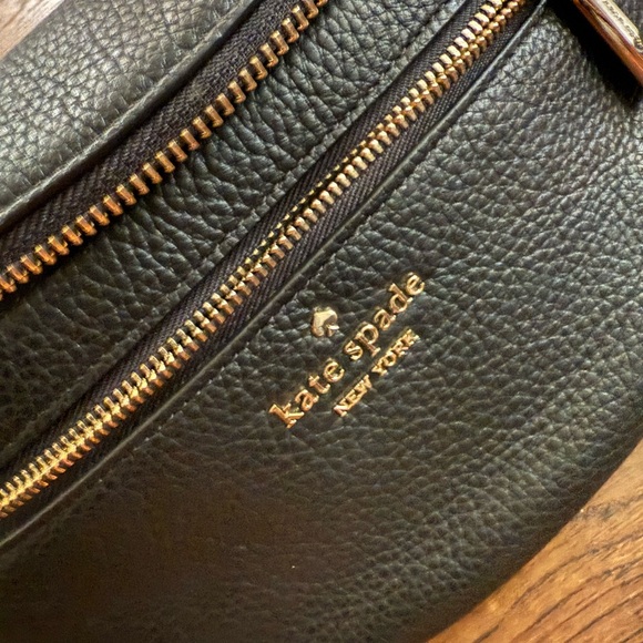 Kate Spade Black Belt Bag with Gold Accents Fanny Pack - Picture 2 of 2